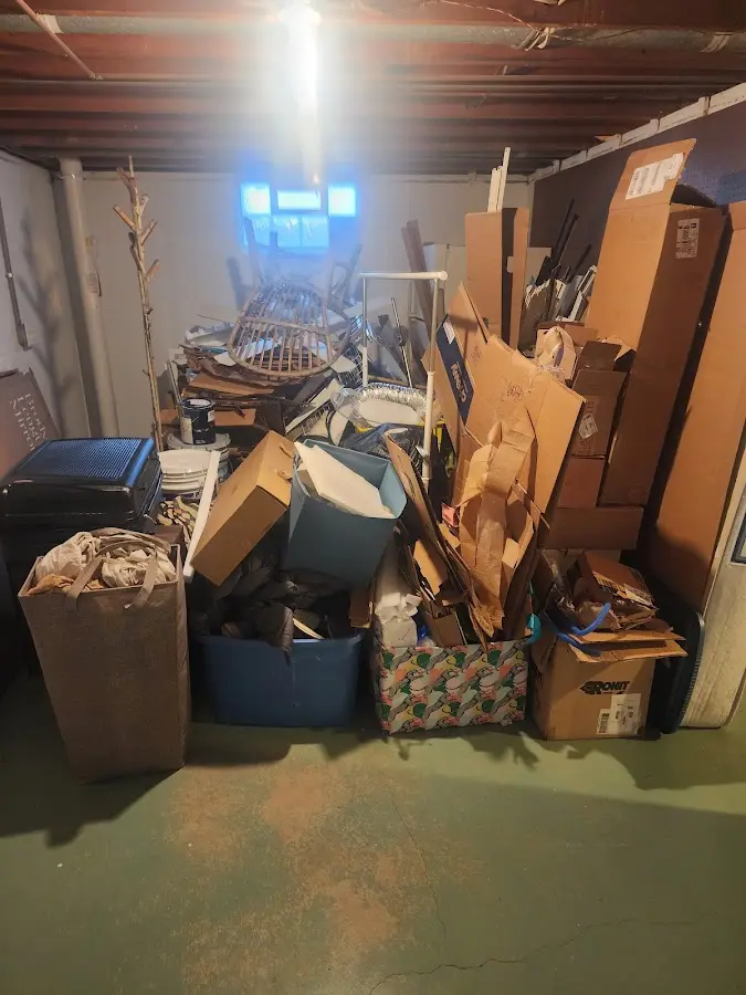 Roll-off dumpster container at job site for Yard Waste Dumpster Rental in Todd Creek